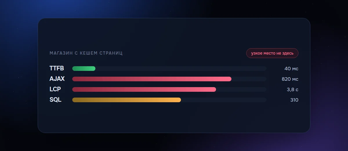 Почему плагин кеширования не ускоряет магазин на WooCommerce
